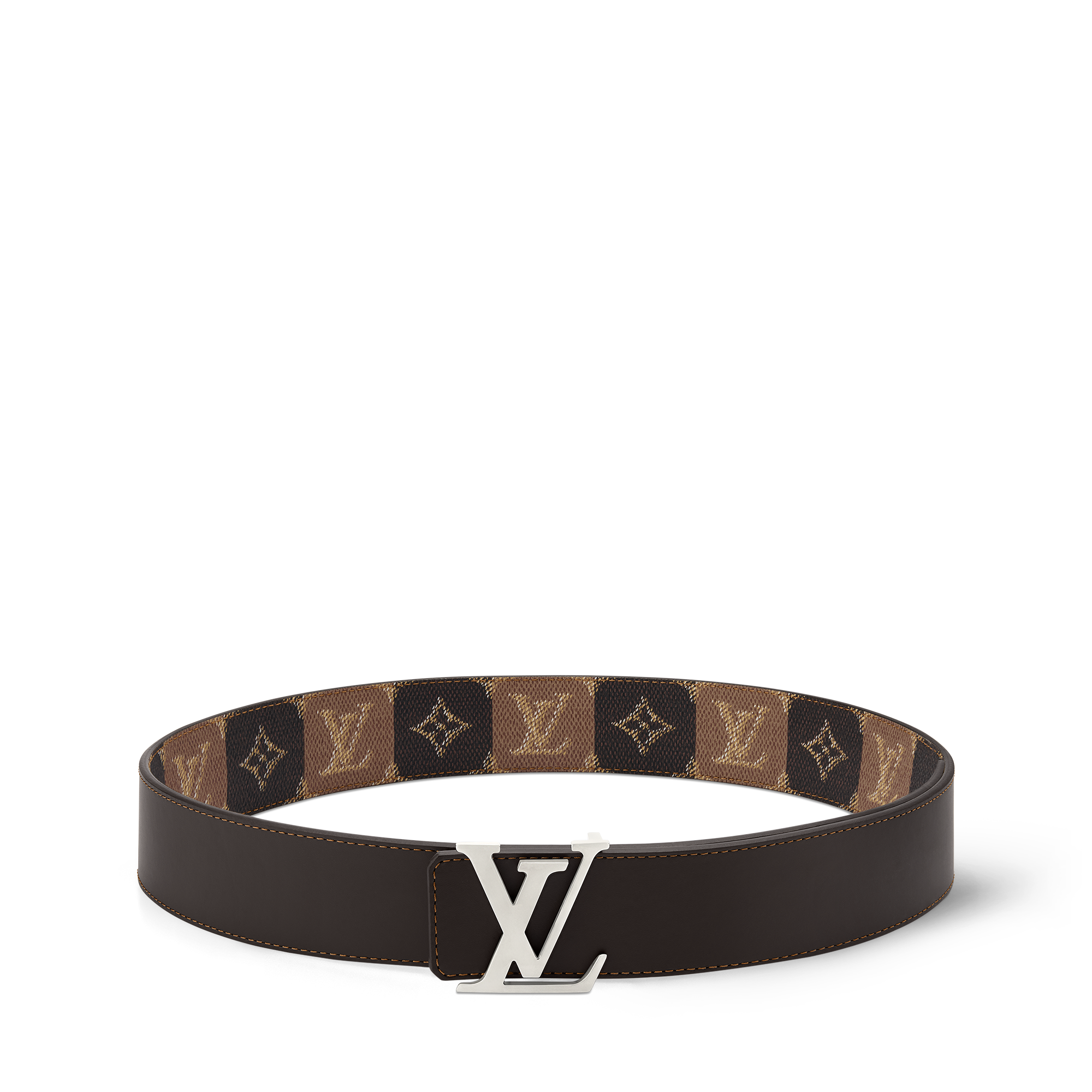 ベルト・LV イニシャル カレッジ モノグラム・ヘリテージ 40MM